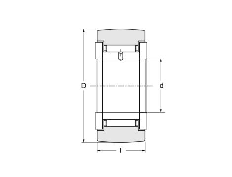 Rolka igiełkowa STO35 INA, 35 x 72 x 20 - 2