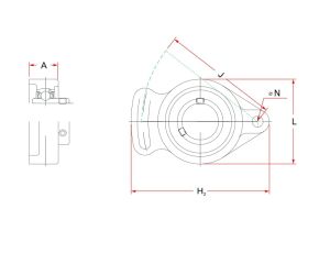Zespół z oprawą żeliwną UCFA205 FBJ - image 2
