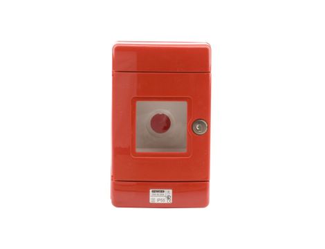 Szafka do wyłącznika p.poż. fi22mm natynkowa czerwona 42 RV GW42204