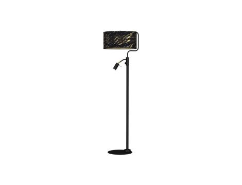 Lampa stojąca SENSO Black/Gold 1xE27 + 1x mini GU10 MLP7300 Milagro