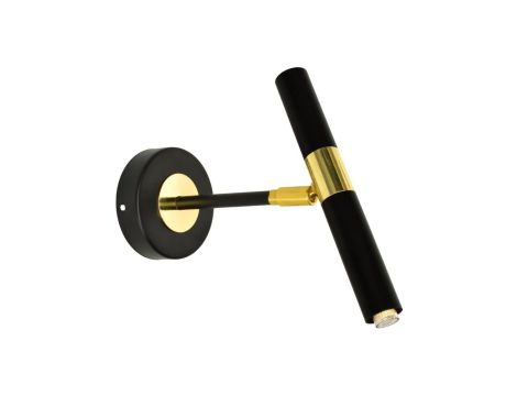 Kinkiet MONZA BLACK / GOLD 1xG9 8W MLP6332 Milagro