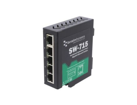SW-715 Switch Ethernet, (niezarządzalny), liczba portów: 5, 530V DC, RJ45