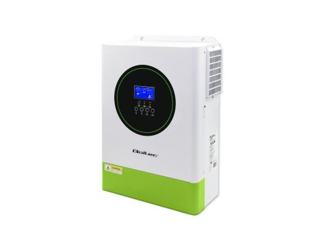 Qoltec Modularny Hybrydowy inwerter solarny Off-Grid 6200W 120A 48V MPPT do 12 jednostek BMS Sinus opcja Wi-Fi Power Factor 1.0