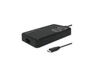 Qoltec Ładowarka sieciowa 65W GaN Super Fast SLIM PD 5-20V 3.25A USB-C 3.1 Laptop MacBook Smartfon + kabel