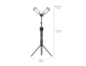 Akumulatorowa lampa budowlana 8000 lm ze zintegrowanym statywem Scangrip TOWER 8 CONNECT 03.6107C - image 2