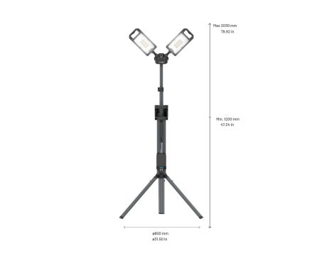 Akumulatorowa lampa budowlana 8000 lm ze zintegrowanym statywem Scangrip TOWER 8 CONNECT 03.6107C - 2