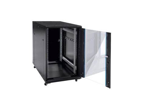 Szafa stojąca RACK 19 15U 600x600mm czarna G7