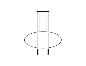 Lampa wisząca HOLAR 2 czarna