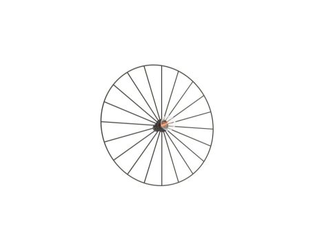 Kinkiet / Plafon SIRKEL 45 czarny