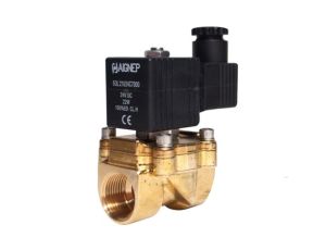 Zawór elektromagnetyczny membranowy 2/2 NC, G 3/8, NBR, 0-18 bar, DN14, 220V AC, normalnie zamknięty