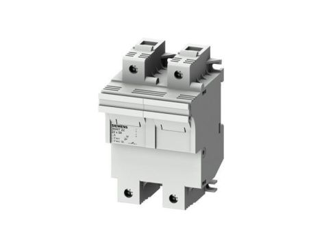 Podstawa bezpiecznikowa do wkładek cylindrycznych 22x58mm 100A 2-bieg. Na szynę DIN 3NW7221