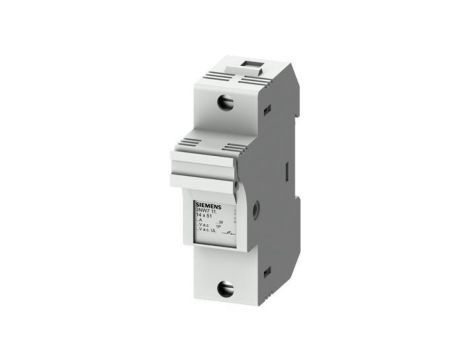 Podstawa bezpiecznikowa do wkładek cylindrycznych 14x51mm 50A 1-bieg. Na szynę DIN 3NW7111