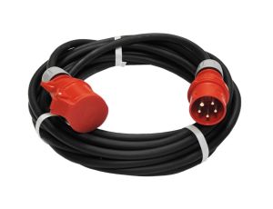 Przedłużacz budowlany siłowy elCORD CEE 16A 400V IP44 10m H07RN-F 5G1,5 z wtyczką i gniazdem CEE 16A-5P IP44 30255100