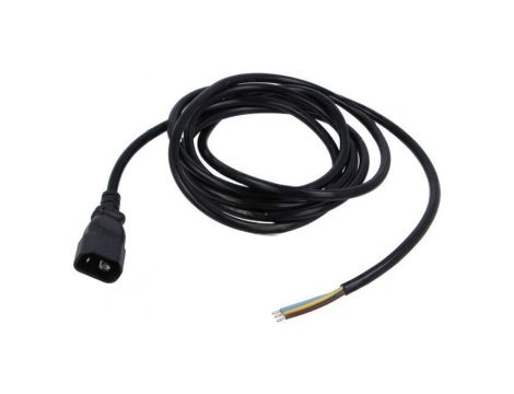 SN13-3/10/3BK Kabel: 3x1mm2, IEC C14 męski, 3m, 10A, 250V