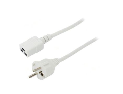 SN25-3/15/3WH Kabel: 3x1,5mm2, CEE 7/7 (E/F) wtyk,IEC C19 żeński, 3m, 16A