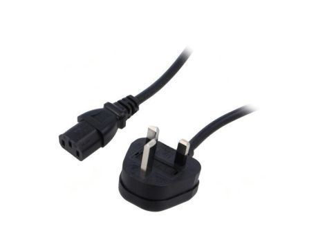 SN23-3/10/1BK Kabel: 3x1mm2, BS 1363 (G) wtyk,IEC C13 żeński, 1m