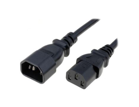 WN111-3/10/3B Kabel: 3x1mm2, IEC C13 żeński,IEC C14 męski, 3m, 10A