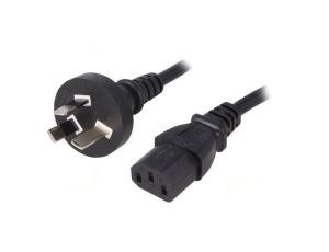 SN27-3/07/1.5BK Kabel: 3x0,75mm2, AS/NZS 3112 (I) wtyk,IEC C13 żeński, 1,5m
