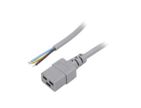SN26-3/15/5GY Kabel: 3x1,5mm2, IEC C19 żeński, Dł: 5m, 16A