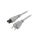 SN35-3/18/1GY Kabel: 3x18AWG, IEC C5 żeński,NEMA 5-15 (B) wtyk, 1m