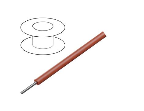 1805-RD005 Przewód HookUp Wire d: 30AWG drut Cu ETFE czerwony 30,5m