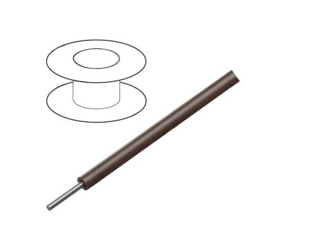 1805-BR005 Przewód HookUp Wire d: 30AWG drut Cu ETFE brązowy 30,5m