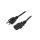 SN22-3/18/2BK Kabel: 3x18AWG, IEC C13 żeński,NEMA 5-15 (B) wtyk, 2m, 10A