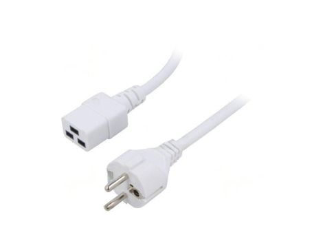 SN25-3/15/5WH Kabel: 3x1,5mm2, CEE 7/7 (E/F) wtyk,IEC C19 żeński, 5m, 16A