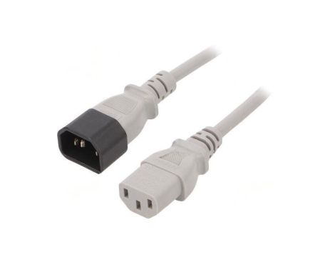 WN111-3/07/0.5G Kabel: 3x0,75mm2, IEC C13 żeński,IEC C14 męski, 0,5m