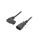 WN114-3/10/3BK Kabel: 3x1mm2, IEC C13 żeński kątowy prawy,IEC C14 męski