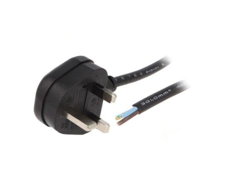 S23-3/10/1.8BK Kabel: 3x1mm2, BS 1363 (G) wtyk, 1,8m, 13A