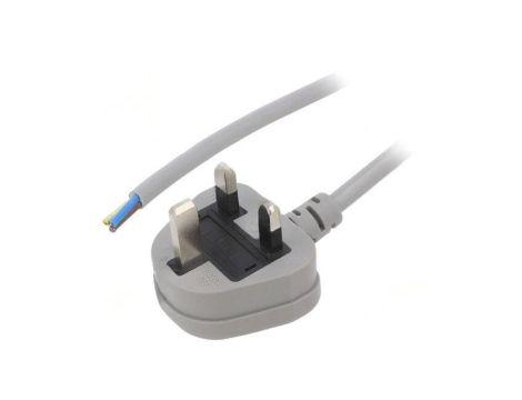 S23-3/10/1.8GY Kabel: 3x1mm2, BS 1363 (G) wtyk, 1,8m, 13A