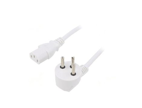 SN32-3/07/1.8WH Kabel: 3x0,75mm2, IEC C13 żeński,IS1-16P (H) wtyk kątowy