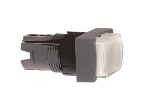 ZB6DE1 Przełącznik przyciskany 16mm Poz.stab 1 biały ZB6Z Poz 2