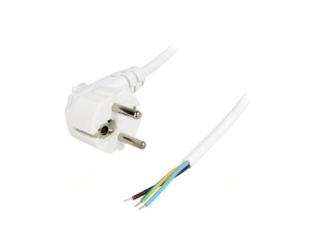 S3-3/07/5WH Kabel: 3x0,75mm2, CEE 7/7 (E/F) wtyk kątowy, 5m