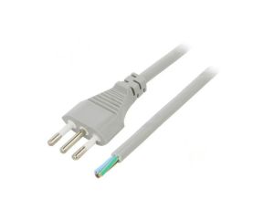 S26-3/10/1.8GY Kabel: 3x1mm2, CEI 23-50 (L) wtyk, 1,8m, 10A