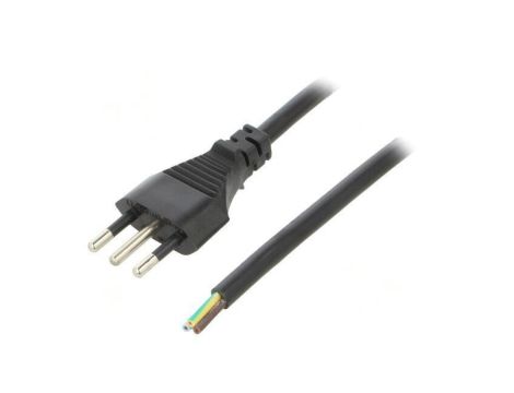 S26-3/10/5BK Kabel: 3x1mm2, CEI 23-50 (L) wtyk, 5m, 10A
