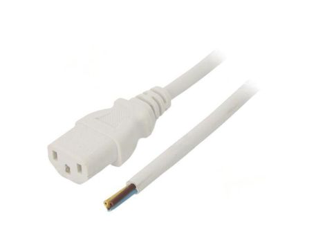 SN31-3/07/1WH Kabel: 3x0,75mm2, IEC C13 żeński, 1m, 10A