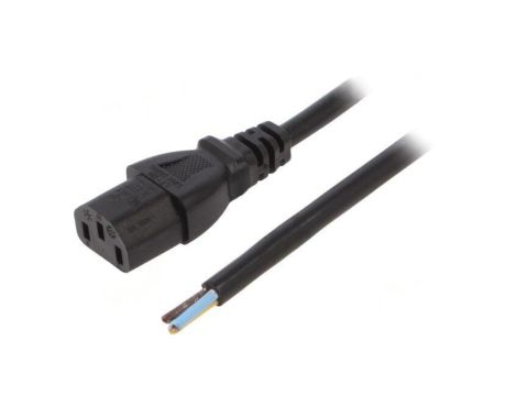 SN31-3/10/1BK Kabel: 3x1mm2, IEC C13 żeński, 1m, 10A, 250V