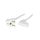 Kabel: 3x1mm2, 2,5m, 10A, 250V LT322+511 H05VV-F 3X1.0 2.5M WHT