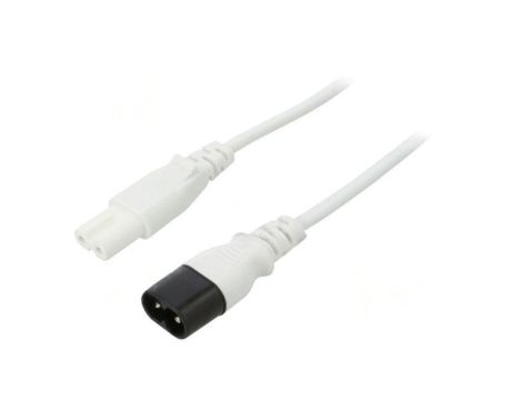 SN46-2/07/5WH Kabel: 2x0,75mm2, IEC C7 żeński,IEC C8 męski, 5m, 2,5A