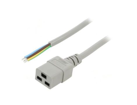 SN26-3/15/2GY Kabel: 3x1,5mm2, IEC C19 żeński, Dł: 2m, 16A