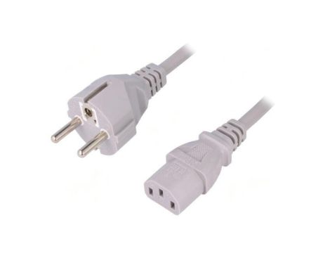 SN310-3/10/5GY Kabel: 3x1mm2, CEE 7/7 (E/F) wtyk,IEC C13 żeński, 5m