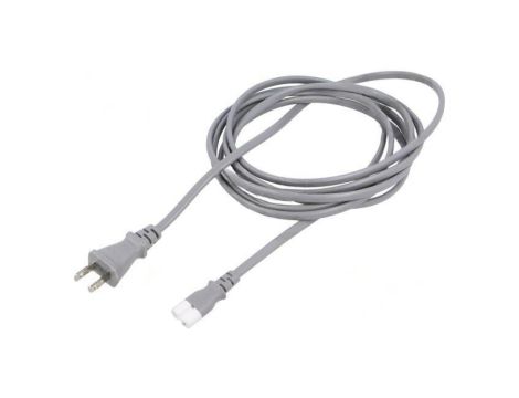 SN47-2/07/3GY Kabel: 2x0,75mm2, IEC C7 żeński,JIS 8303 wtyk, 3m, 7A