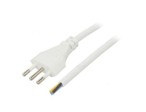 S26-3/10/1.8WH Kabel: 3x1mm2, CEI 23-50 (L) wtyk, 1,8m, 10A