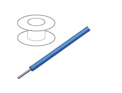 1806-BL005 Przewód HookUp Wire d: 28AWG drut Cu ETFE niebieski 30,5m