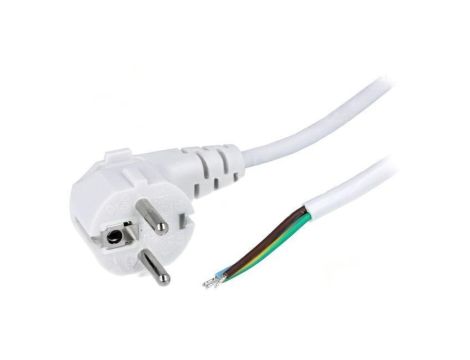 S3-3/07/2.0WH Kabel: 3x0,75mm2, CEE 7/7 (E/F) wtyk kątowy, 2m