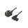 SN24-3/07/1.5BK Kabel: 3x0,75mm2, BS 1363 (G) wtyk,IEC C13 żeński kątowy prawy
