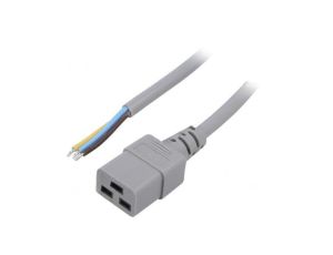 SN26-3/15/1.8GY Kabel: 3x1,5mm2, IEC C19 żeński, Dł: 1,8m, 16A
