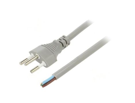 SN29-3/10/3.0GY Kabel: 3x1mm2, przewody,SEV-1011 (J) wtyk, 3m, 10A